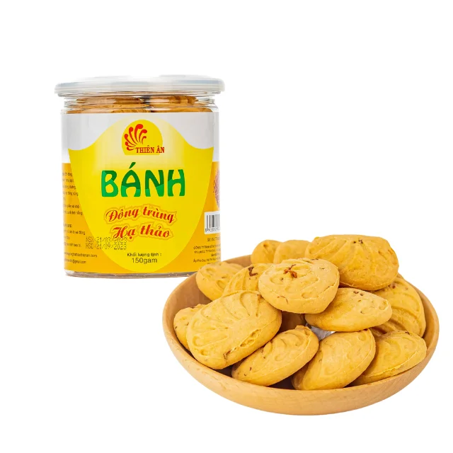 Кордицепс, печенье и печенье, Лидер продаж, питательное использование для упаковки продуктов в банку, сделанное во Вьетнаме, производитель