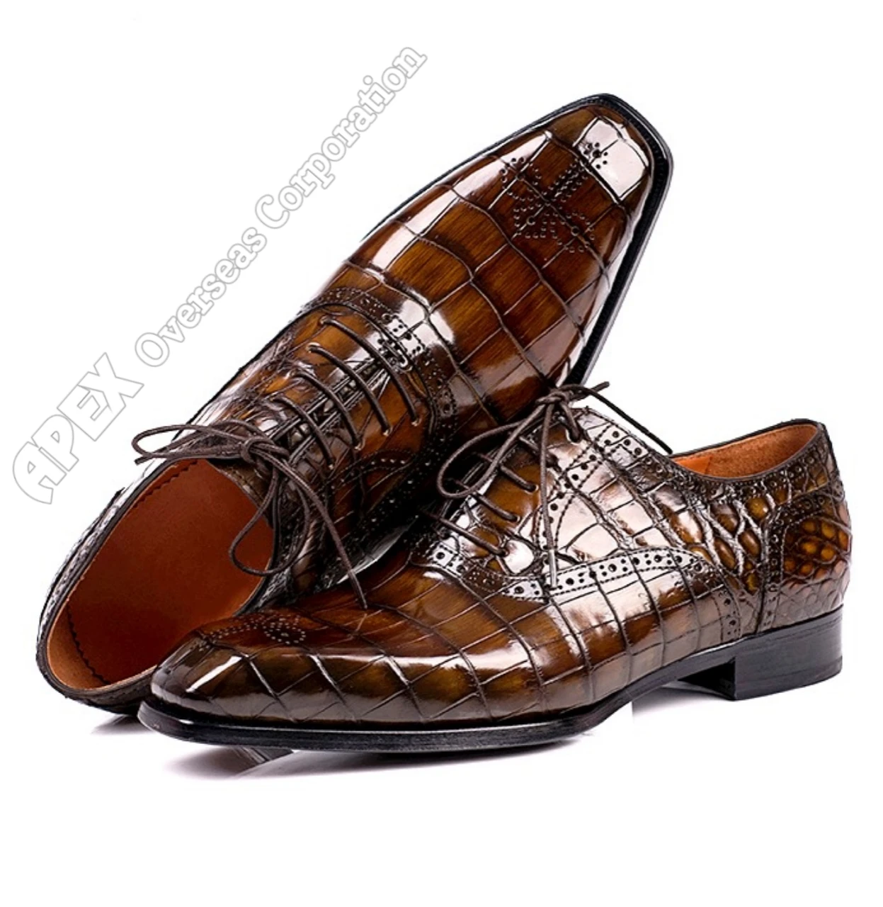 Formal Alligator Oxford Alligator Leather Dress Shoes Men Crocodile Pattern Leather Shoes High Quality Business Shoes for men