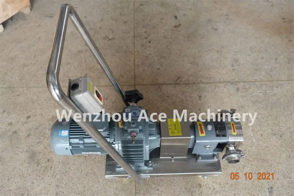 Ace Stainless Steel Food Grade High Viscosity Glucose Maltose Syrup Transfer Pump Rotary Lobe Pump