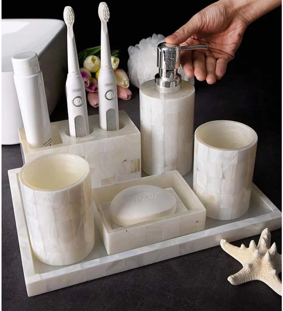 Hot Selling Luxury Looking Bathroom Accessories High Demanding Top Leading and Trending Design Pack of 6 for Sale