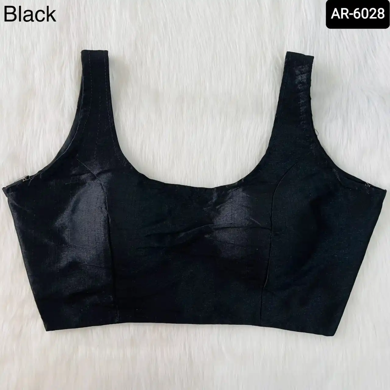 New Indian Designer Style Bollywood Plain Blouse with Heavy Phantom Silk with Fusing Pasting Free Size fully Stitched Blouse