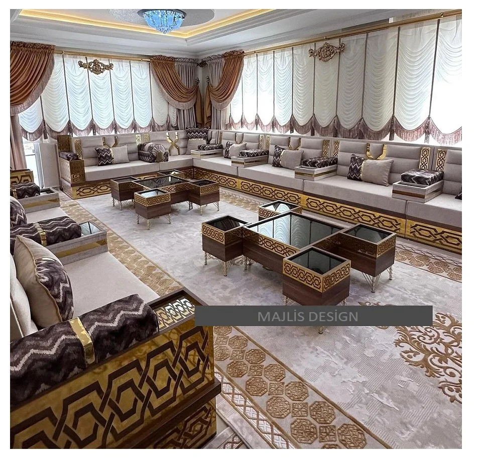Oriental Floor Seating   Ethnic Sofa  Arabic Majlis Sofa   Ottoman Style Sofa   Arabic Jalsa Set  Luxury Oriental Floor Seating