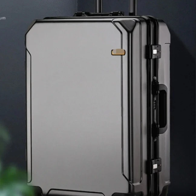 Thickened suitcase sturdy and durable universal wheels  lever  password   travel  large capacity leather suitcase