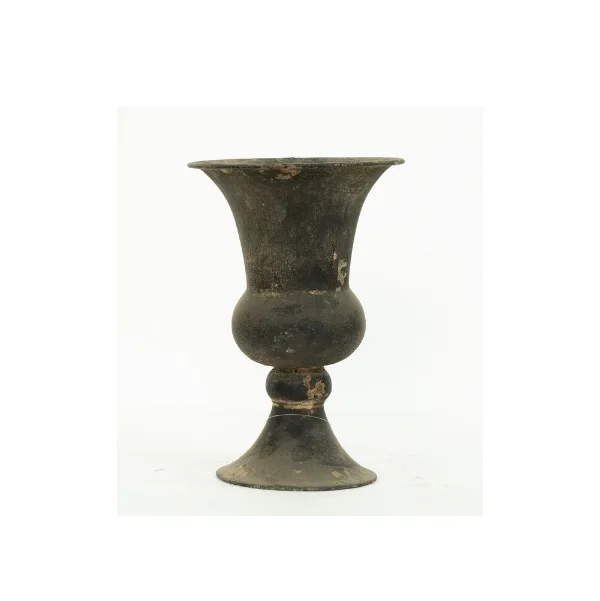 Rustic Finished Cast Iron Garden Urns Flower Pot with Pedestal For Outdoor Garden Decorative Metal Plants Pot