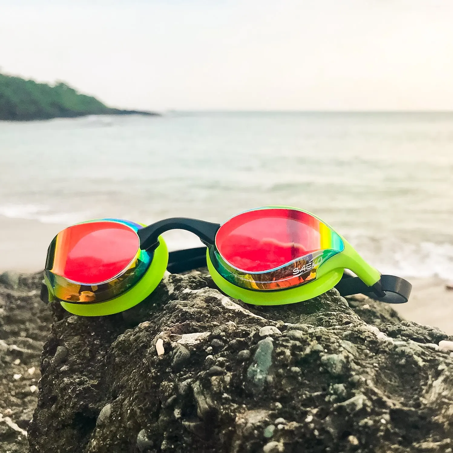 SAEKO CE FINA Approved Eye Glasses Swim Goggles Silicone Anti-Fog Racing Swimming For adult teenager and triathletes