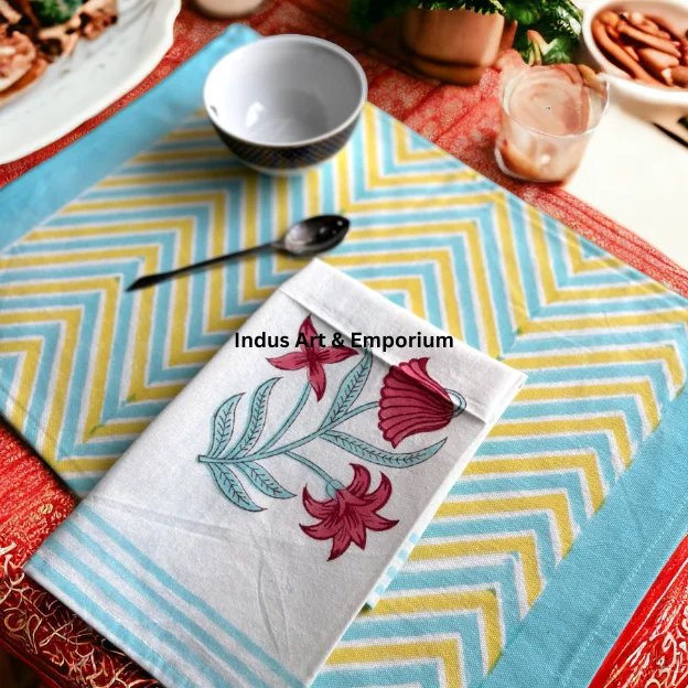 Салфетки и салфетки с ручным принтом