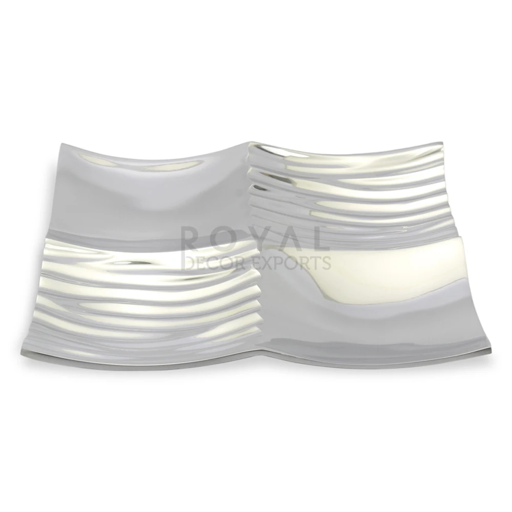 India Wedding Decoration Tray Platters Silver Decorative Trays For Hotel Restaurant Handmade Handicrafts Home Decor Items