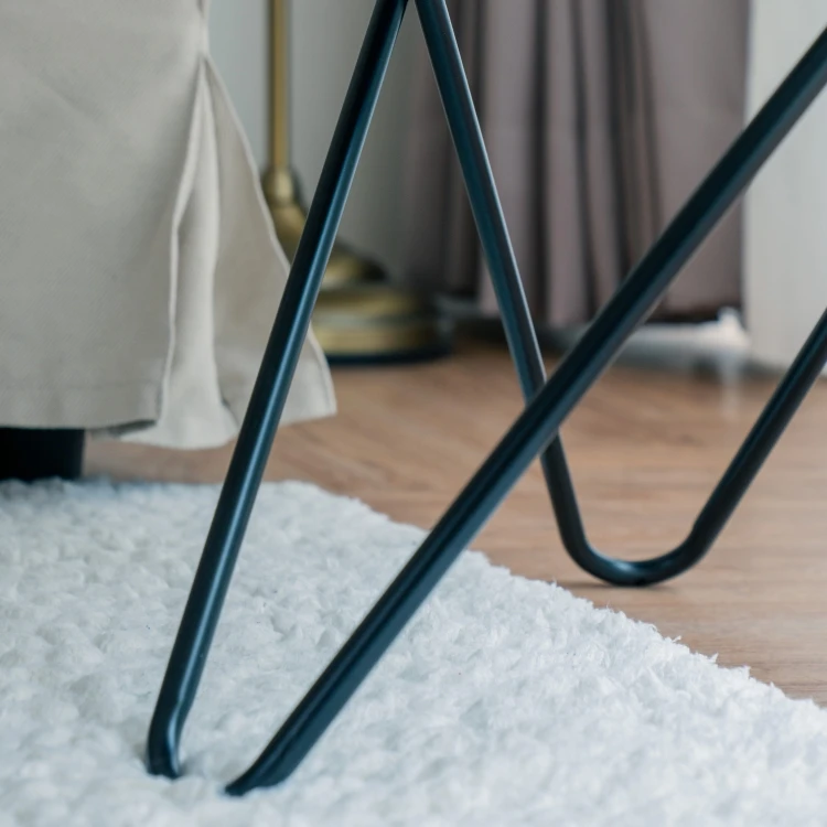 Home Storage Wholesale Taiwan Manufacturer Household Black Marble Grain Round Coffee Side Table