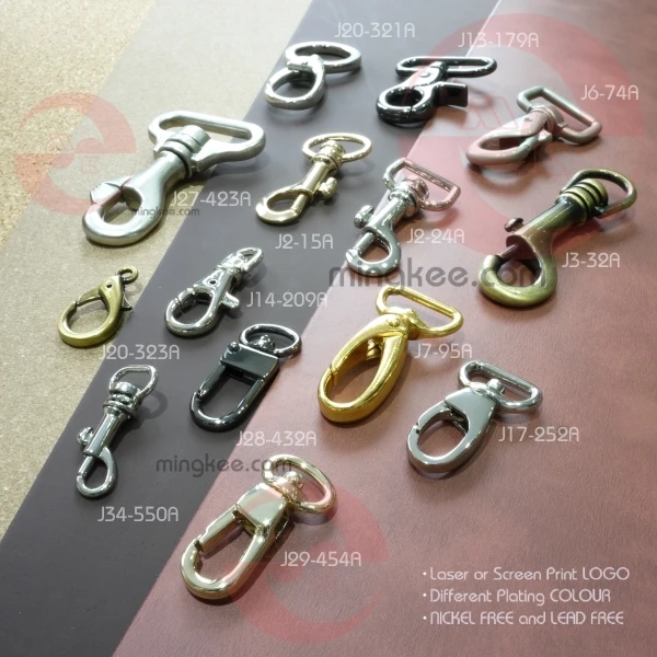 27mm 5 Colors Silver Gold Rose Gold Antique Brass Gun Metal Handbag Bag Metal Parts Accessories Clasp Snap Dog Hook
