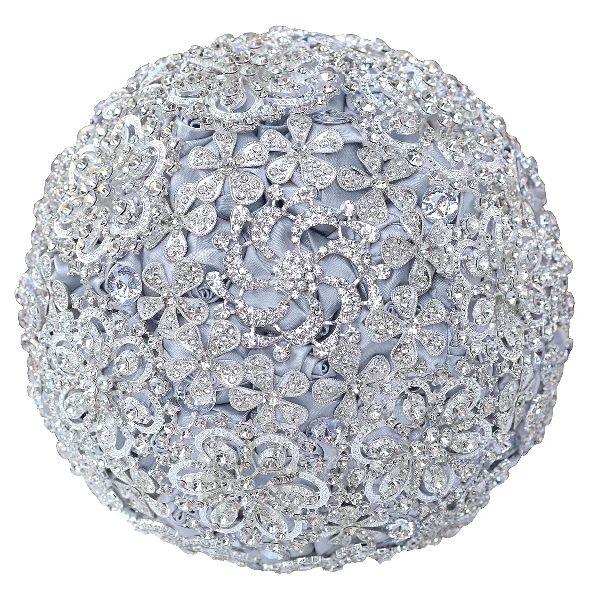 Wholesale customized high-end artificial crystal multicolor rose hand flowers Wedding Bride Bridesmaid hand flowers