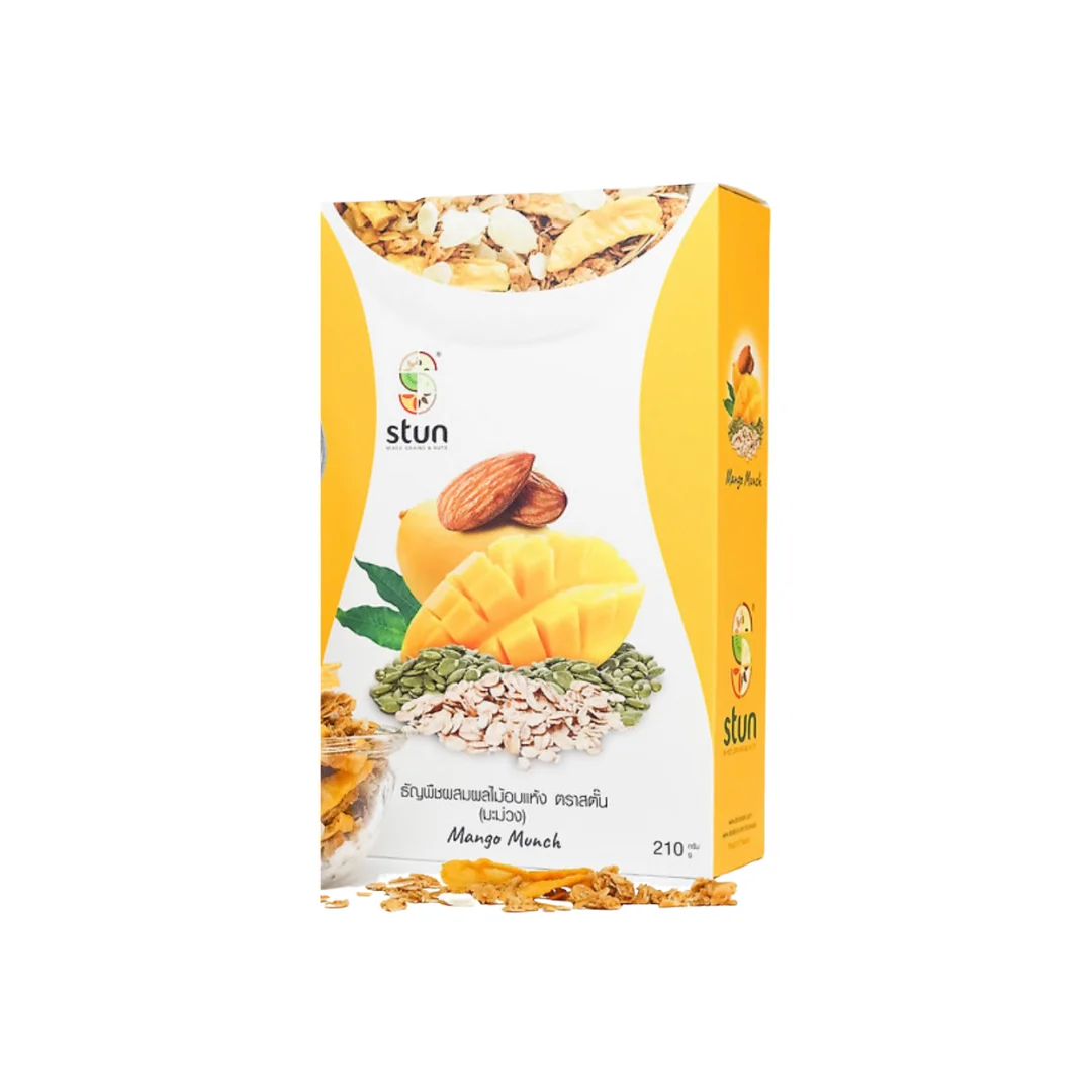 Манго, мунч, хлопья, свежий запеченный гранола, без молочных продуктов, лучший продукт из Таиланда от Captain iLee