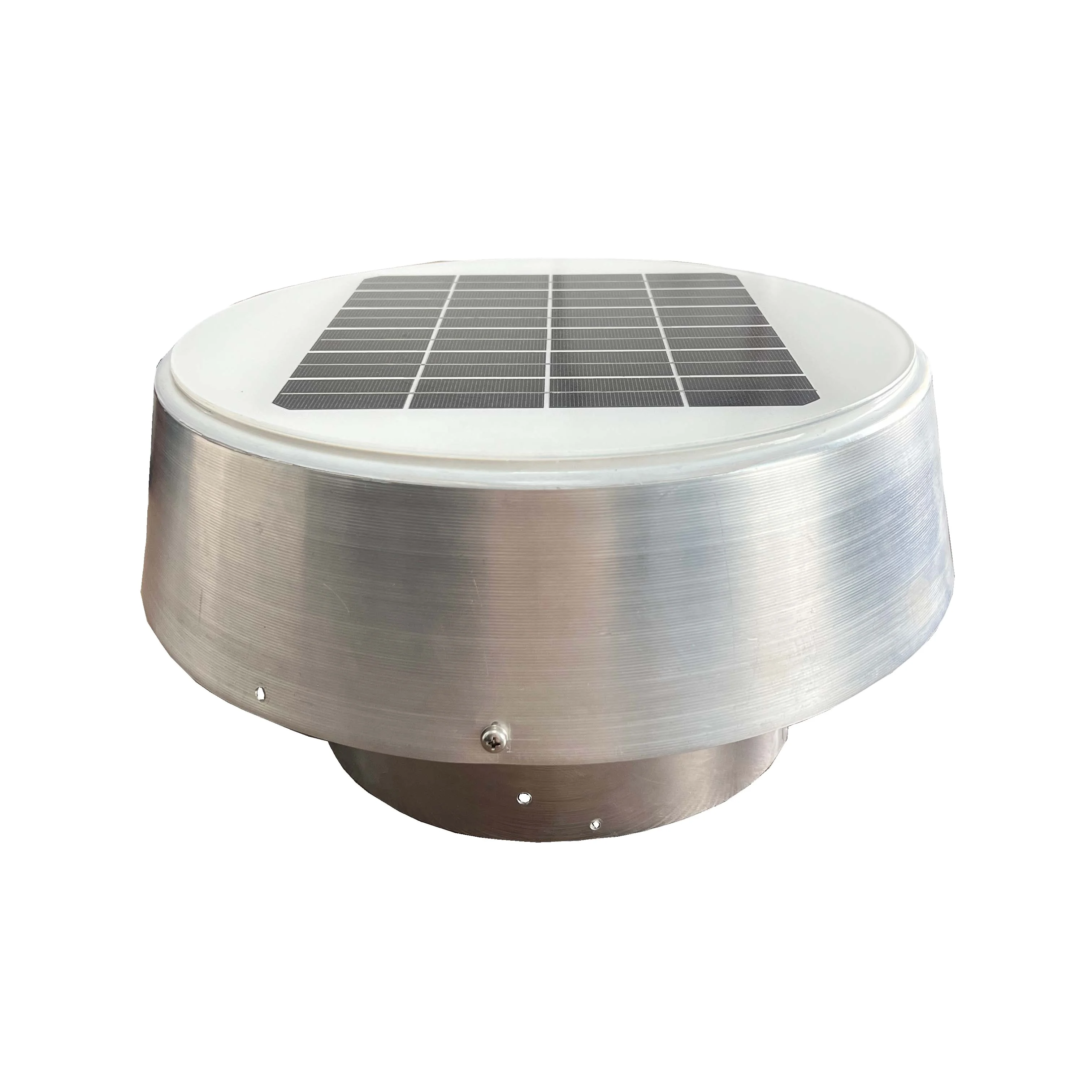 530 CFM 10W Solar Powered 10 in. Dia. Retrofit Attic Roof Fan with Custom Brushless DC motor 9 in. Fan Blades