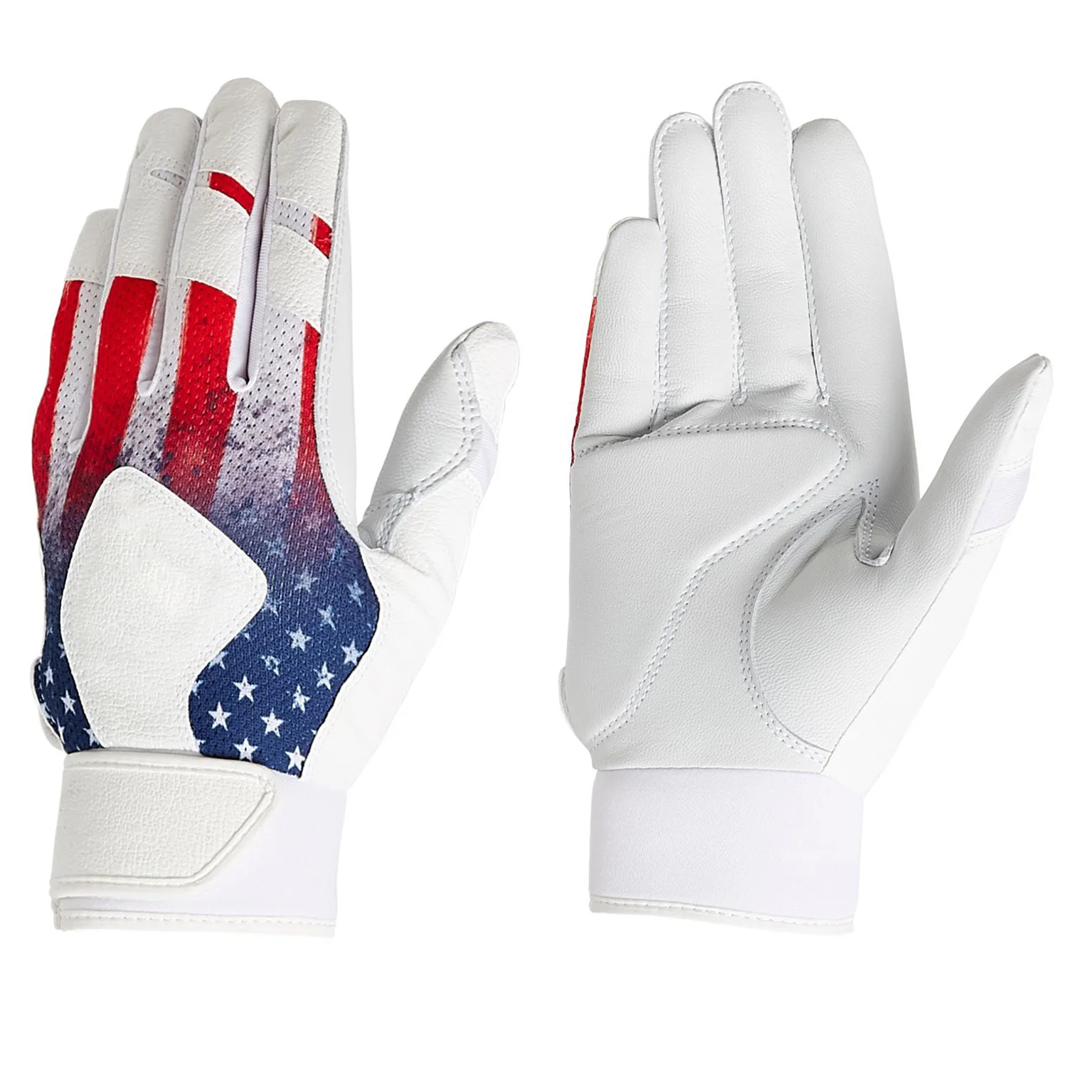 American Style Baseball Battling Gloves For Men With Adjustable Strap High Grip Leather Made Gloves Softball Wear Sports Gloves