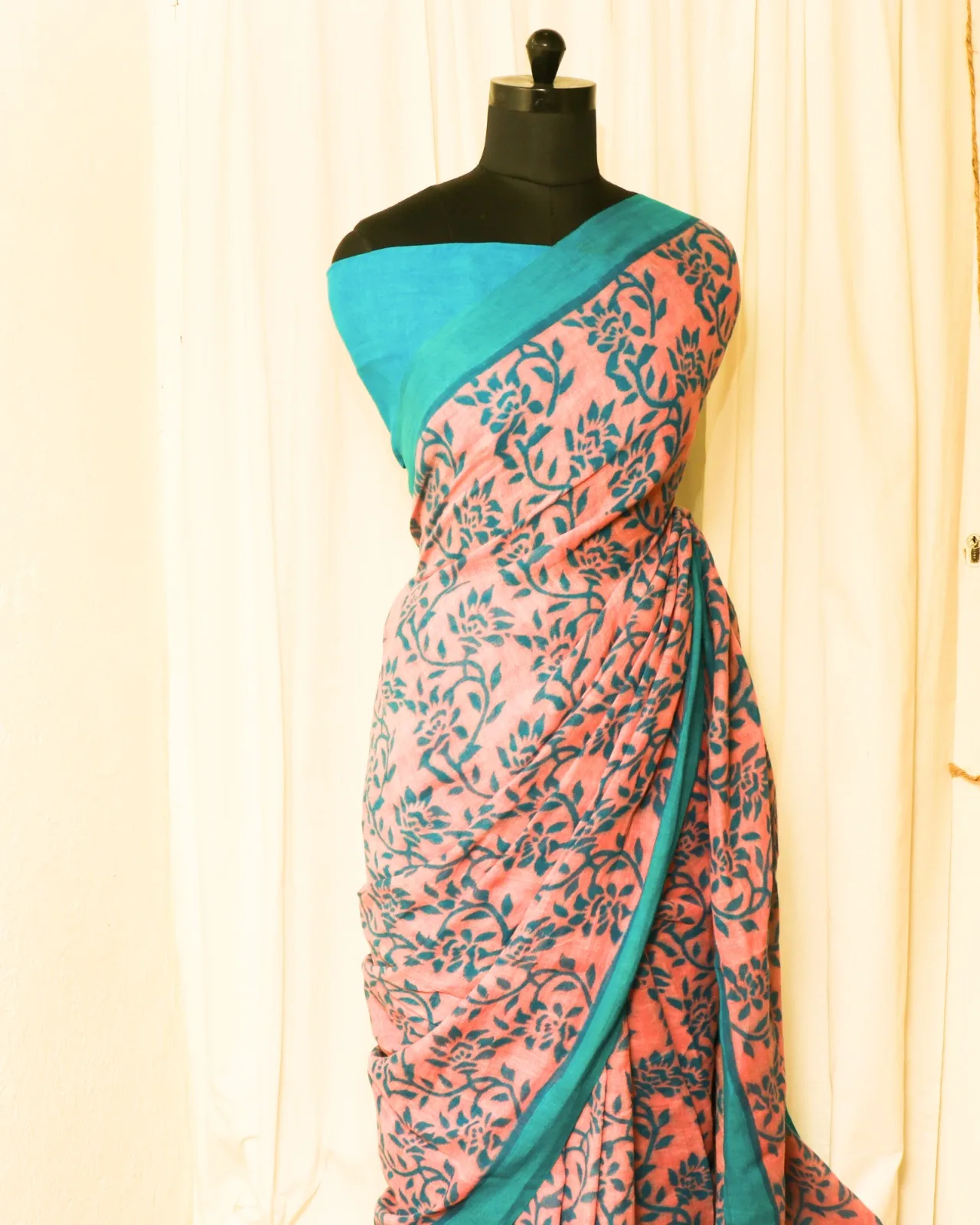 Indian silk saree party wear wedding indian women ladies wear cotton linen sari latest design print saree with lace border