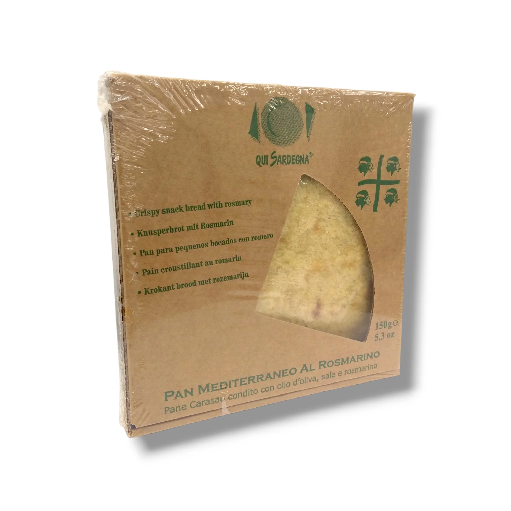 Ремесленная хрустящая и лепешка PanMediterraneo Rosmary 150gx14 изготовленная в Сардинии с итальянской твердой пшеницей оливковым маслом