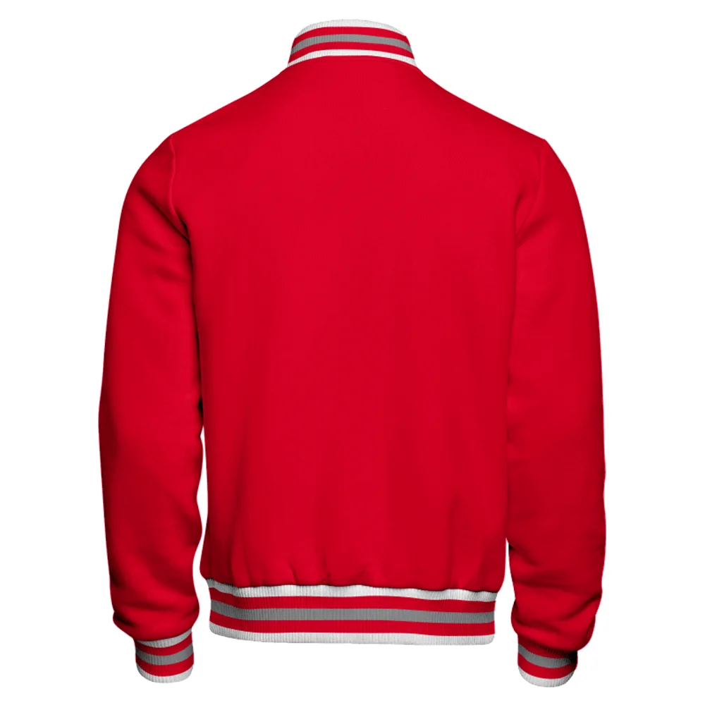 Custom Made Wholesale Cheap Price 100% Cotton Polyester Solid Color Baseball Letterman Men Jackets Best Outdoor Jackets
