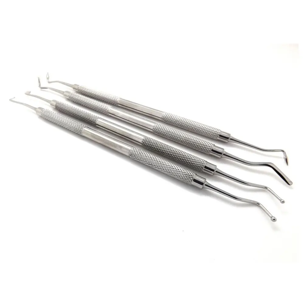 Dental Instrument Composite Resin Filling Spatula Titanium Plated Head Filler Thick Dental Instruments Set