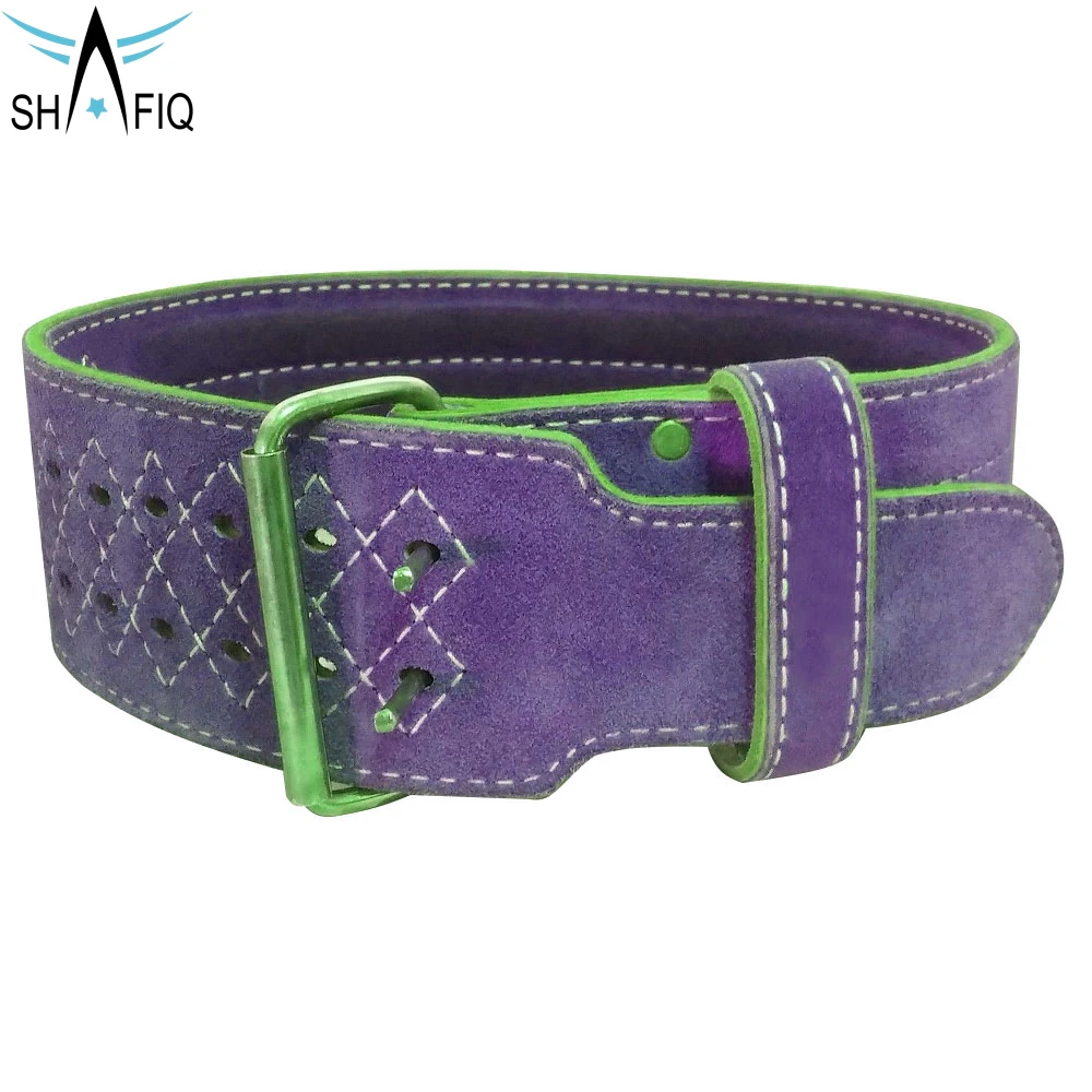 2022 New Design With Bodybuilding Leather Material And Weightlifting Double Pin Buckle Power Lifting Belt By Shafiq Sports