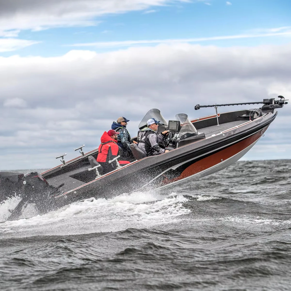 Kinocean Double Model Aluminum Fishing Bass Speed Boat Deep V Family Welding for Lake Rowing for Sale