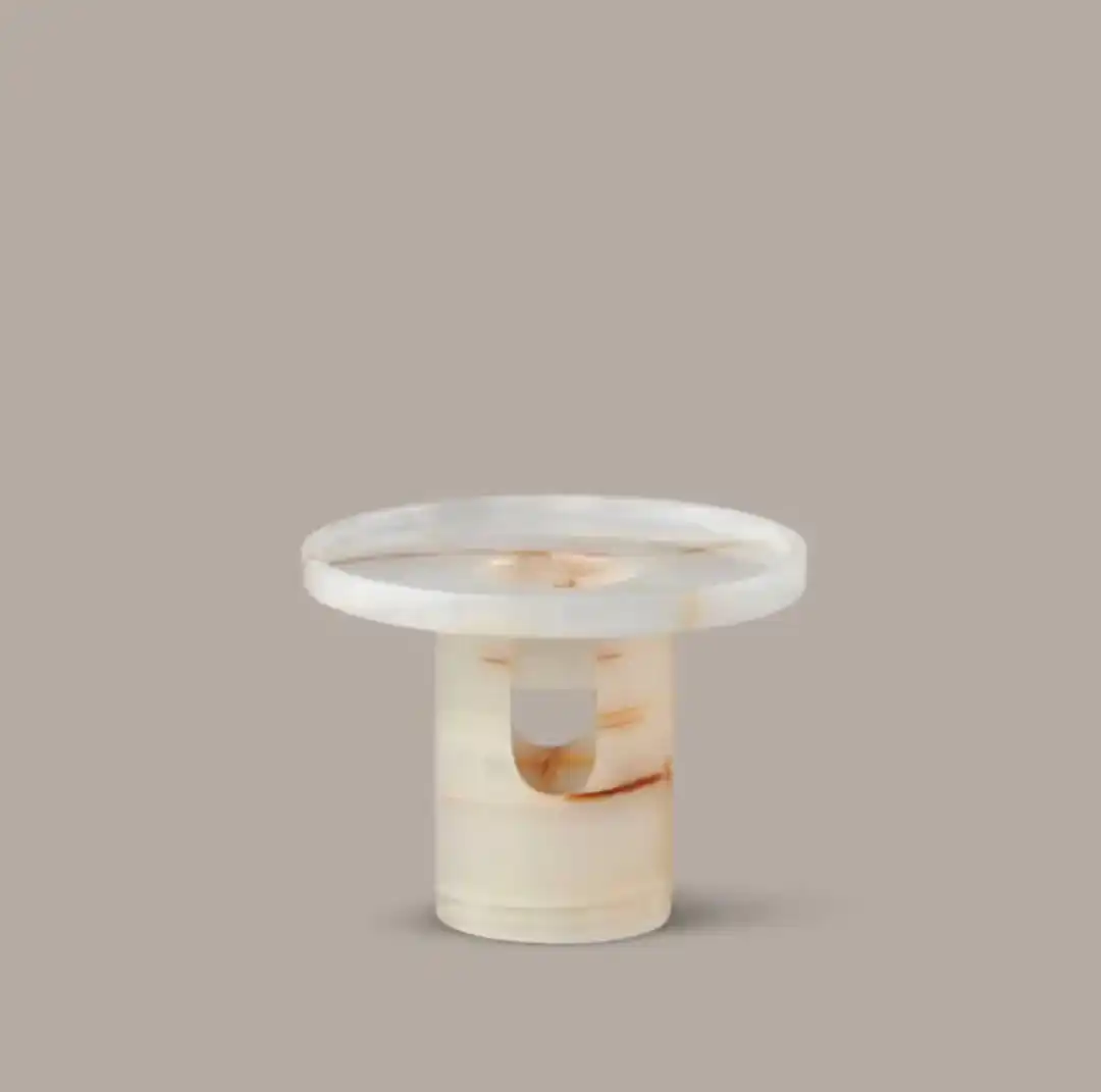 Natural Alabaster stone Decorative Wax Melter Marble Stone Marble Oil Burner Home decor Office decor Aroma oil burner