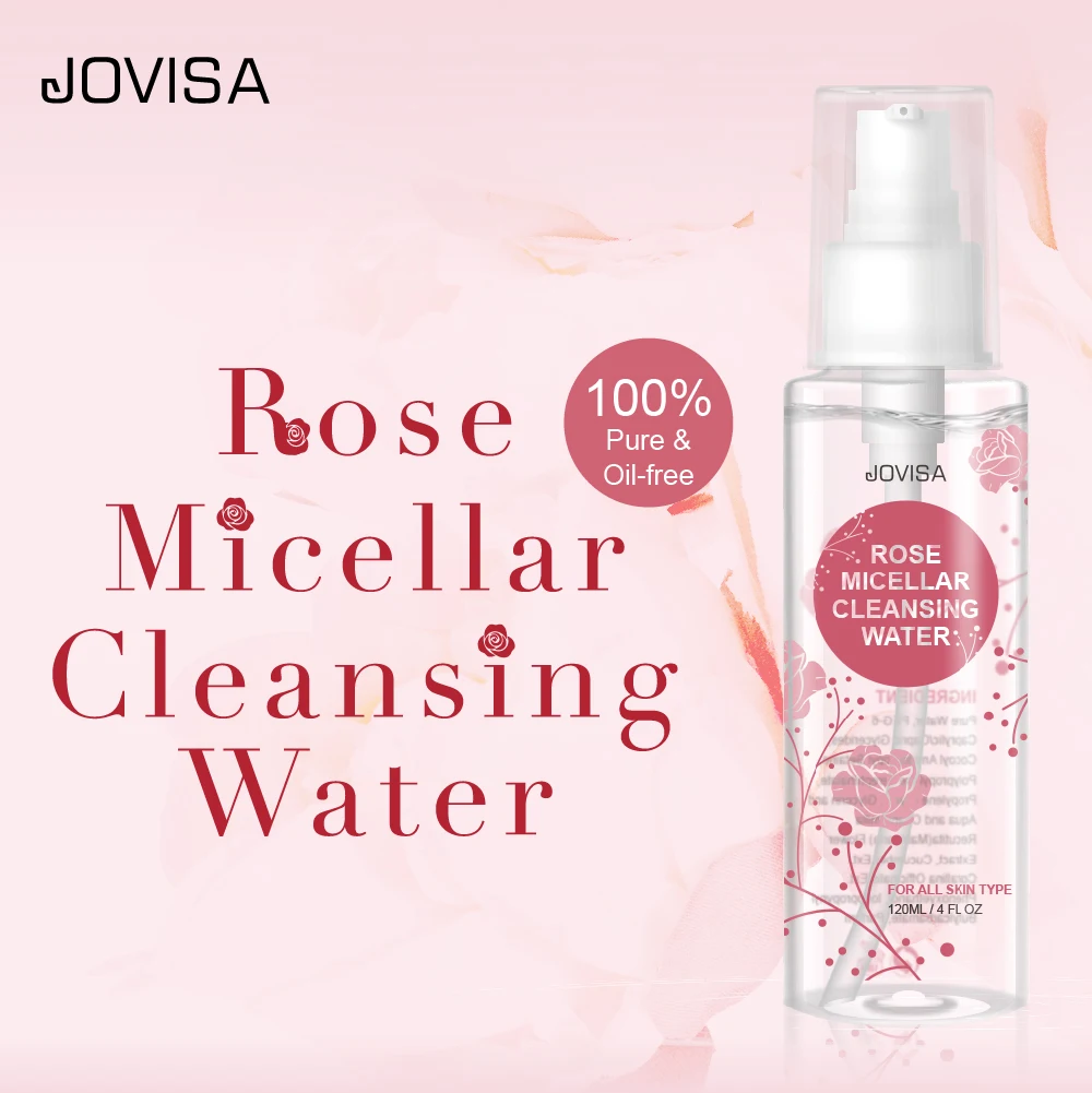 Private Label Rose Micellar Cleansing Water Cosmetics Remover Cleansing Water
