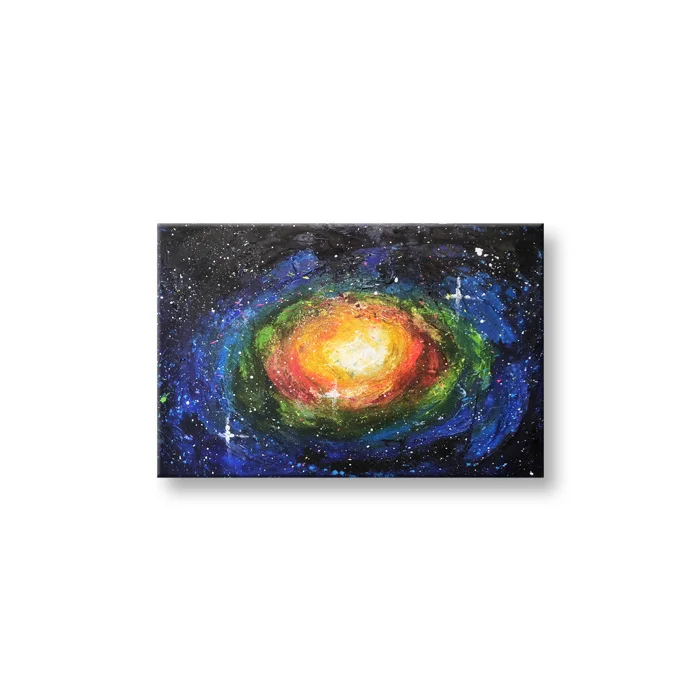 Handmade the Milky Way Galaxy Abstract Decorative Oil Painting