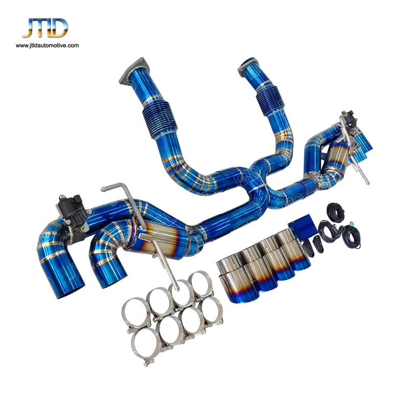 Прямые продажи с завода титановая выхлопная система Catback X-pipe для Chevrolet Corvette c8