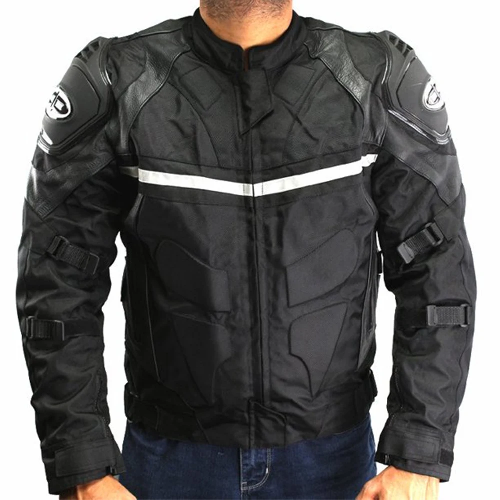 Wholesale Bike Racing Cardura Jackets With Reflective Tapes Top Quality Cardura Coats