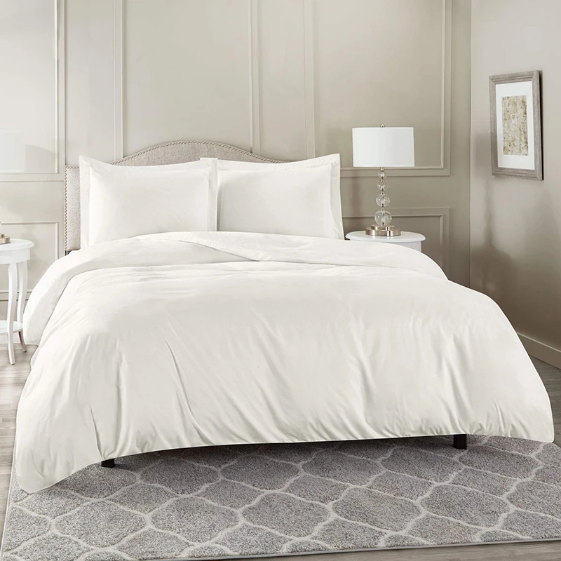 Wholesale Low Price hotel White Satin Cotton Duvet Covers Custom Quality Cotton Made Duvet Covers