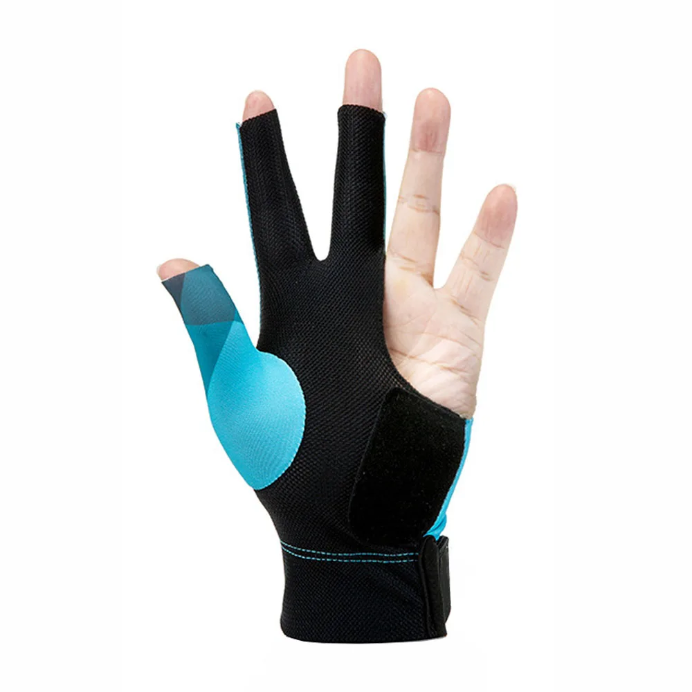 Breathable low Price 3 Finger Billiard Gloves Snooker Gloves Pool High Quality Spandex Material Colors OEM Billiards gloves