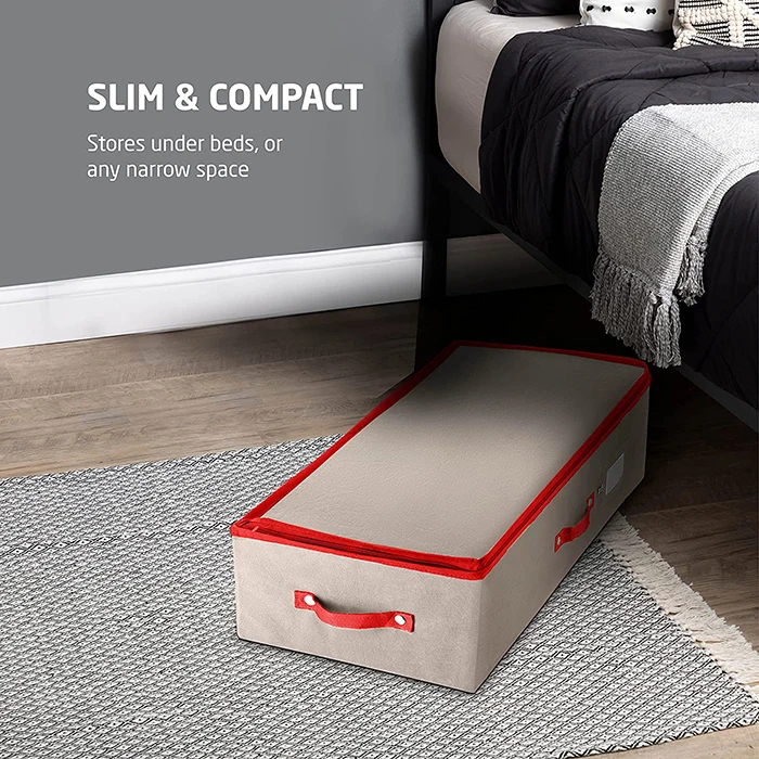 Christmas Ornament Storage Containers Organizer 6 Layers with Dividers Fits up to 72 Ornaments Balls