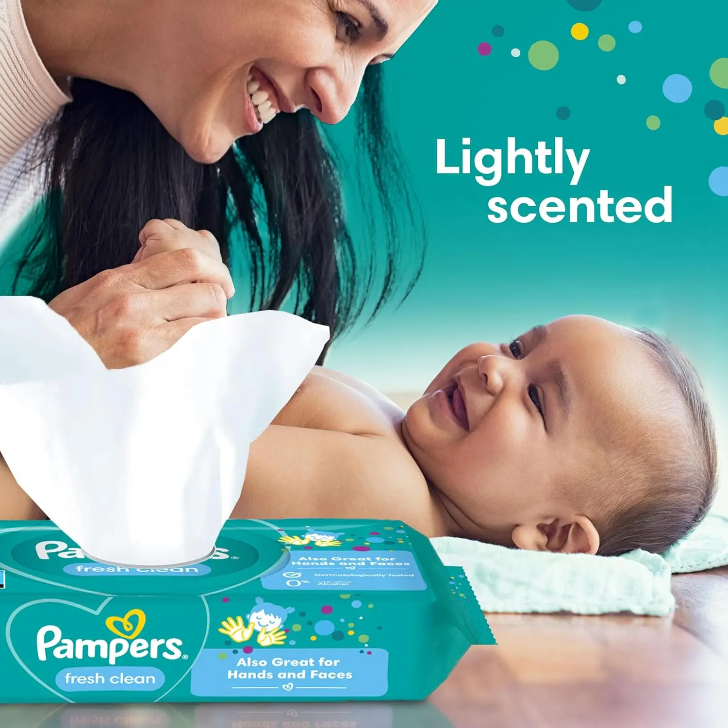 Pampers Fresh Clean Baby Wipes 15 Packs of 80 Wet Wipes 1200 Total Organic Bamboo and Cotton Great for Ha and Faces