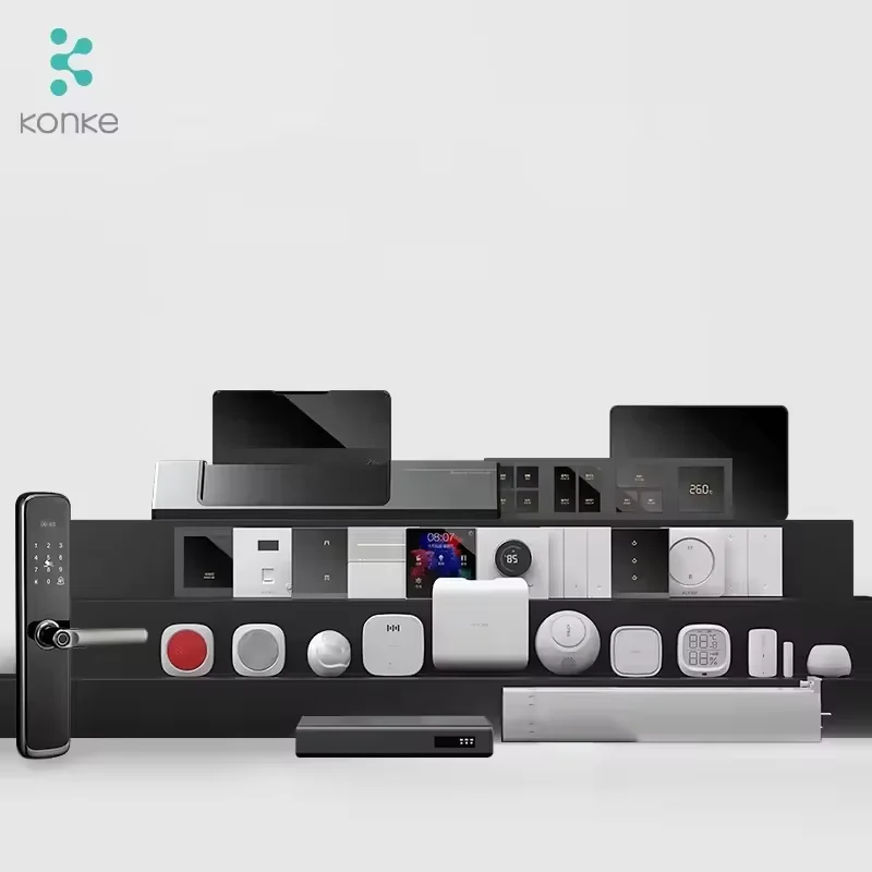 KONKE IoT Solutions комплект для домашней автоматизации Zigbee Smart Hub с датчиком двери, датчиком движения и тревожной кнопкой
