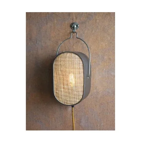 Hot sale wall Lamp Rattan wall Lights with Handmade rope Woven shade for Home Decor Light Fixtures for home decor