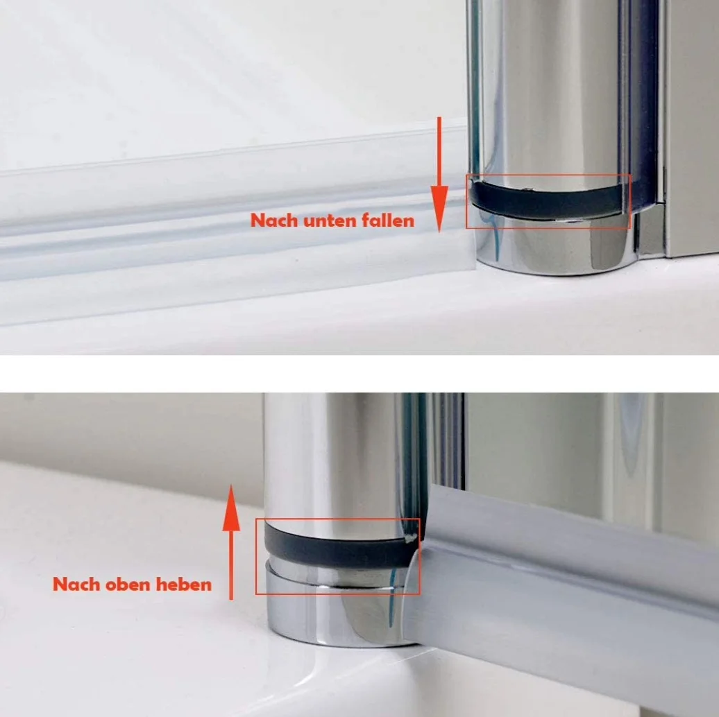 Factory Direct Supply 6mm Fold Bathtub Screen for Sale