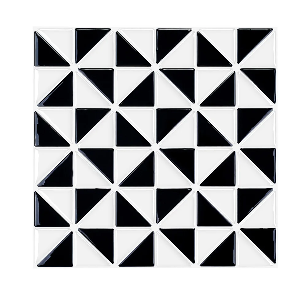 waterproof tiles mosaic wall sticker kitchen bathroom toilet self adhesive anti oil pvc wallpaper heat resistance wall decor