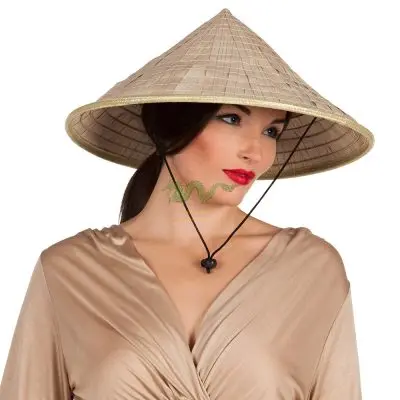 Vietnam Bamboo Conical Promotion Hat Use For Beach Party Holiday Customize the size