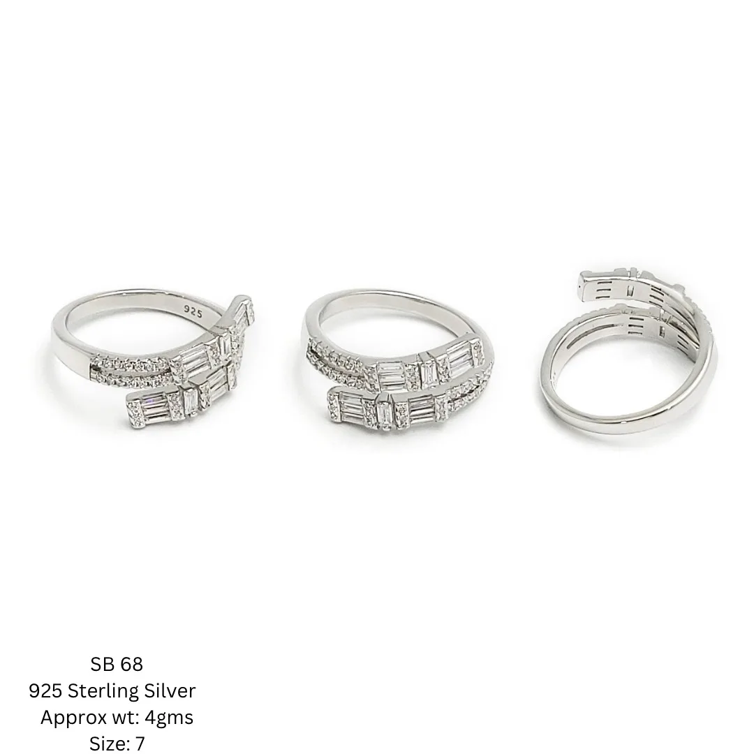 Fine Jewelry Cubic Zirconia Cz 925 Sterling Silver Ring Wholesale Custom Luxury 925 Engagement Wedding Rings Jewelry For Women