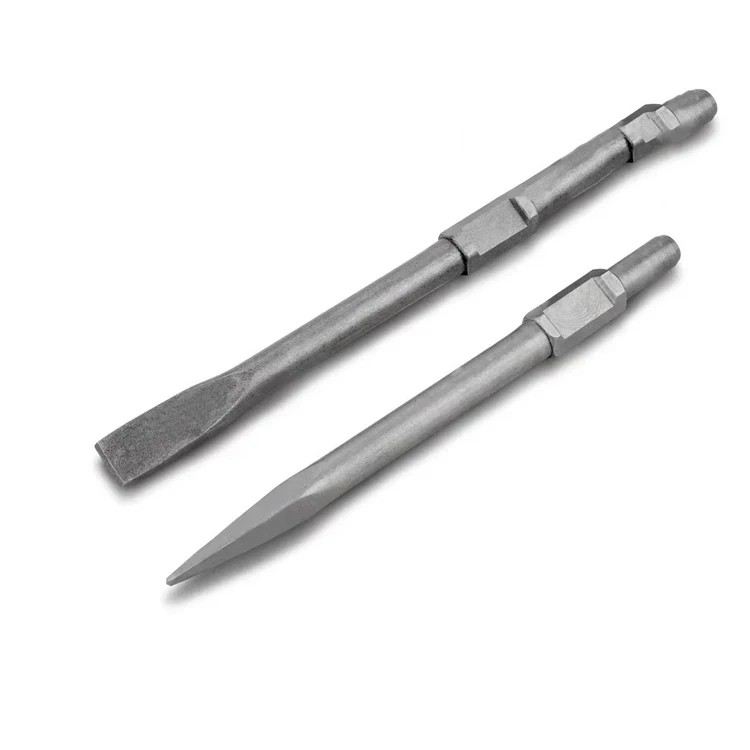 2Pc SET M shank 14mm length 250mm 1/4 inch Hex Shank Tri-Point Paddle Spade Drill Bits Set in wooden box