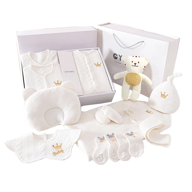 Newborn Layette for Boys or Girls advanced technology baby clothes gift box set 15pcs with Accessories
