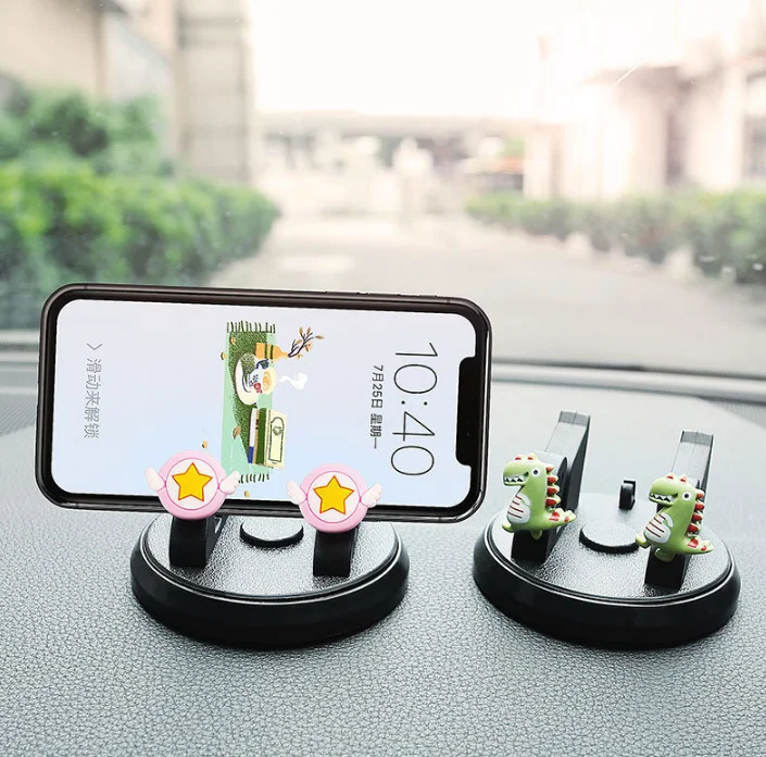 Cute Cartoon-Shaped Mobile Phone Car Holders a Variety of Stylish Accessories (Color/Select as shown in picture below)