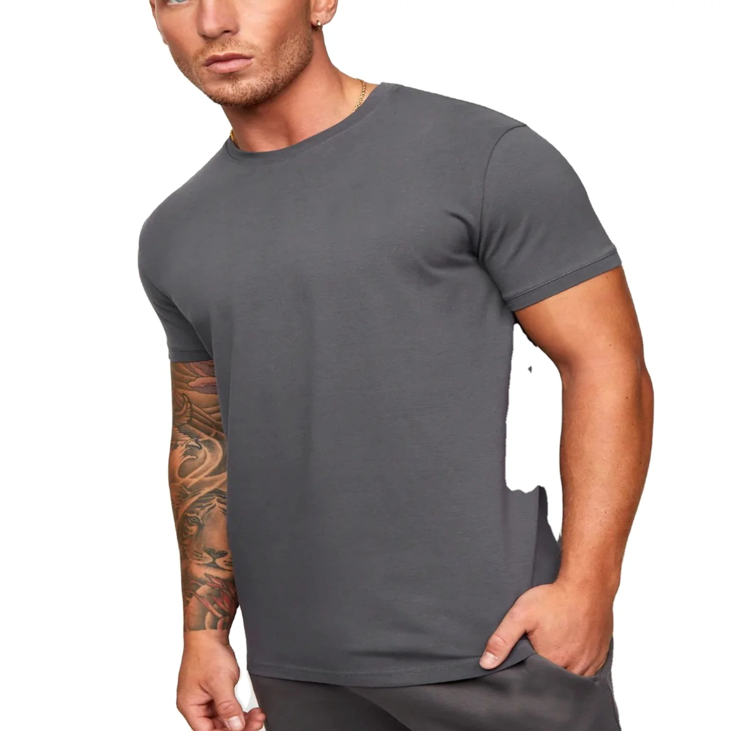 OEM 3D Foam Men 100% Cotton Custom Tee Heavy  Weight Clothing Brand Printed T-Shirt Screen Printing  Puff Print T Shirt with Log