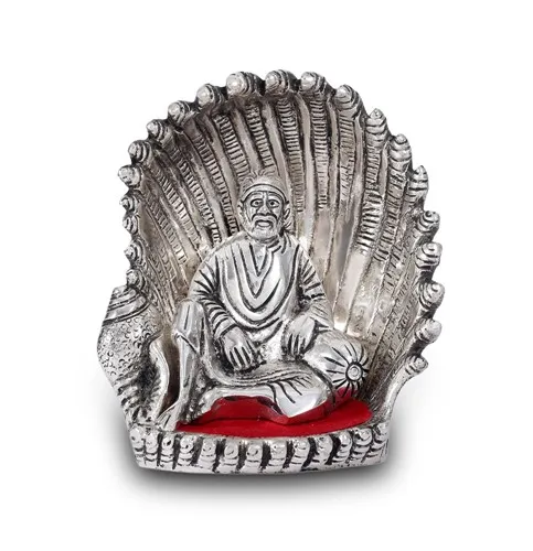 Indian Hand Crafted Showpieces Sai Baba Setting In Seep Statue For Home Decoration Office Desk God Idol For Gift