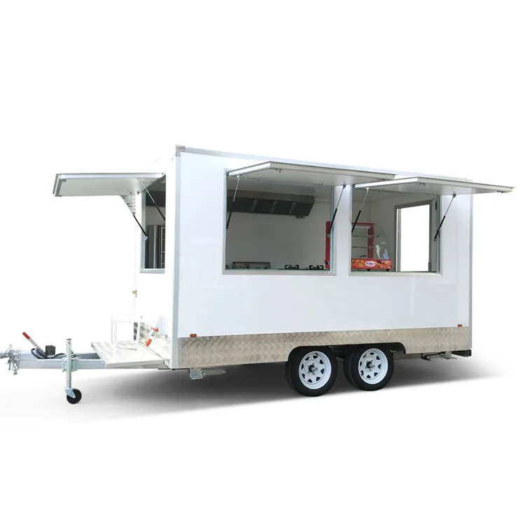 New Mobile Food Trailer Sale Fast Street Food Trucks Breakfast Snacks Ice Cream Hotels Essential Kitchen Equipment Corn Motor