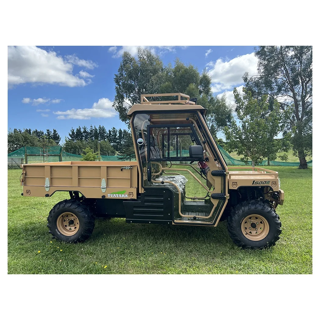 Powerful Side By Side EV Four-Wheel Electric ATV 4x4 Drive with Dual Rear Coil Spring Suspension