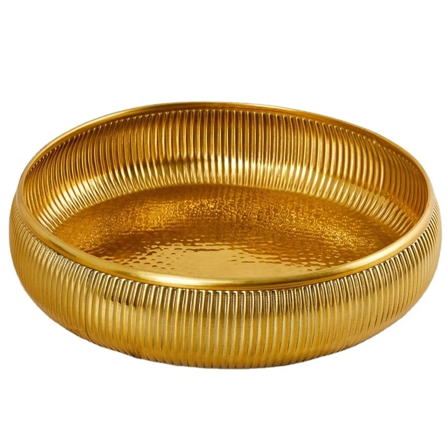 Сервировочная чаша серебристого цвета с волнистыми краями декоративная дизайнерская кухонная посуда Высококачественная из чистой нержавеющей стали для сервировки фруктов