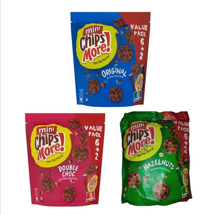 Хрустящее печенье Chipsmore с сертифицированным халяльным халялом ручные пакеты оригинальным двойным шоколадом и опцией вкуса лесных орехов оптовая продажа