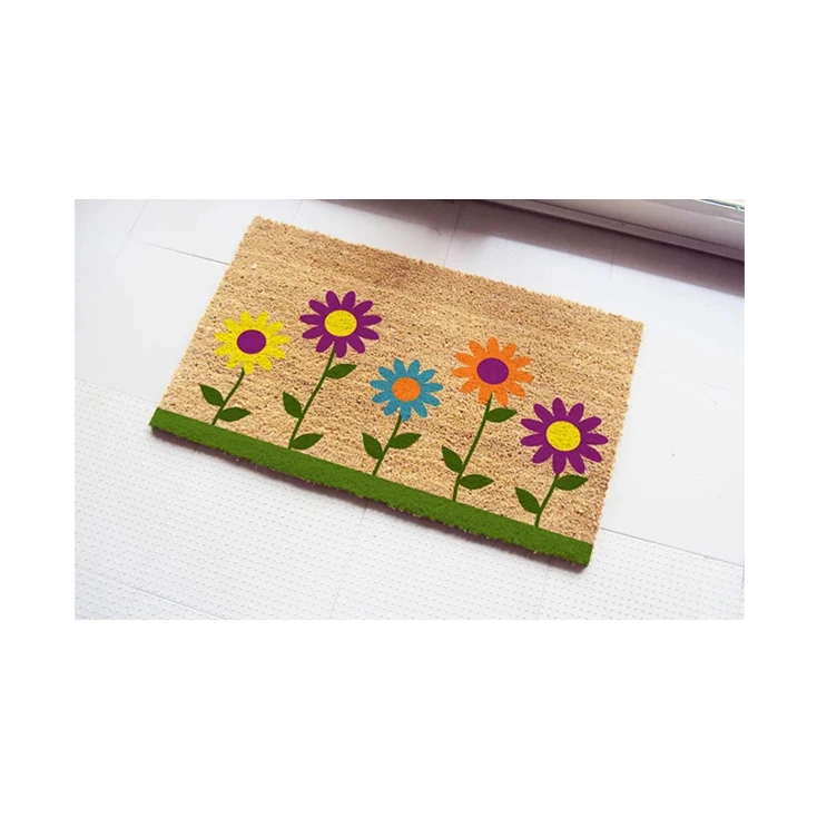 Latest Arrival of Best Quality Rectangle Shape Custom Pattern Printed Anti-slip PVC Mat Available at Reasonable Market Price