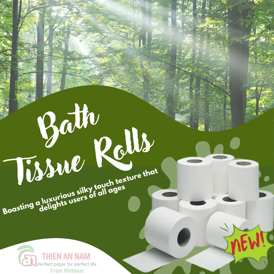 Customizable Jumbo Roll Sanitary Bath Toilet Tissue Durable Virgin Wood Pulp Pack for Toilets