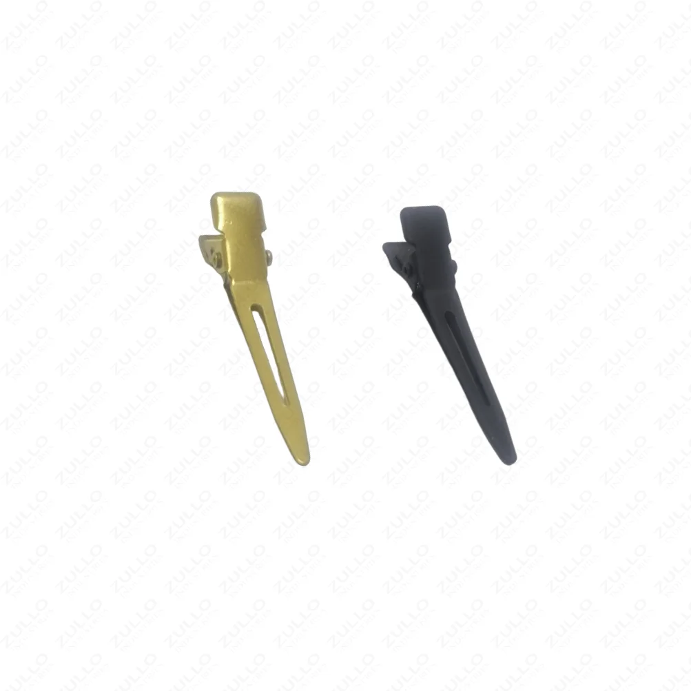 Gold And Black Hair Extension Metal Clips Stainless Steel Hair Extension Clips For Beauty Saloon Use